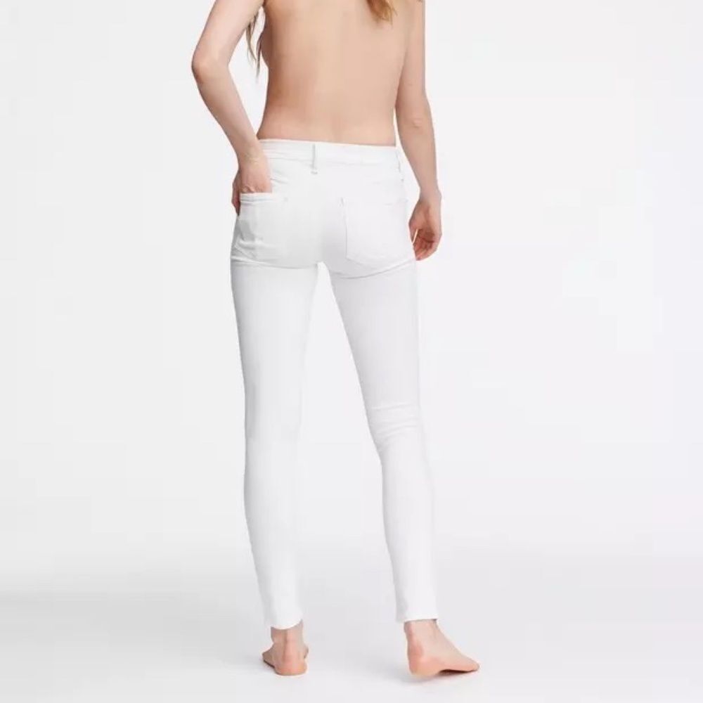 Rag & Bone Bright White Skinny Mid Rise Jeans Sz 24‎
